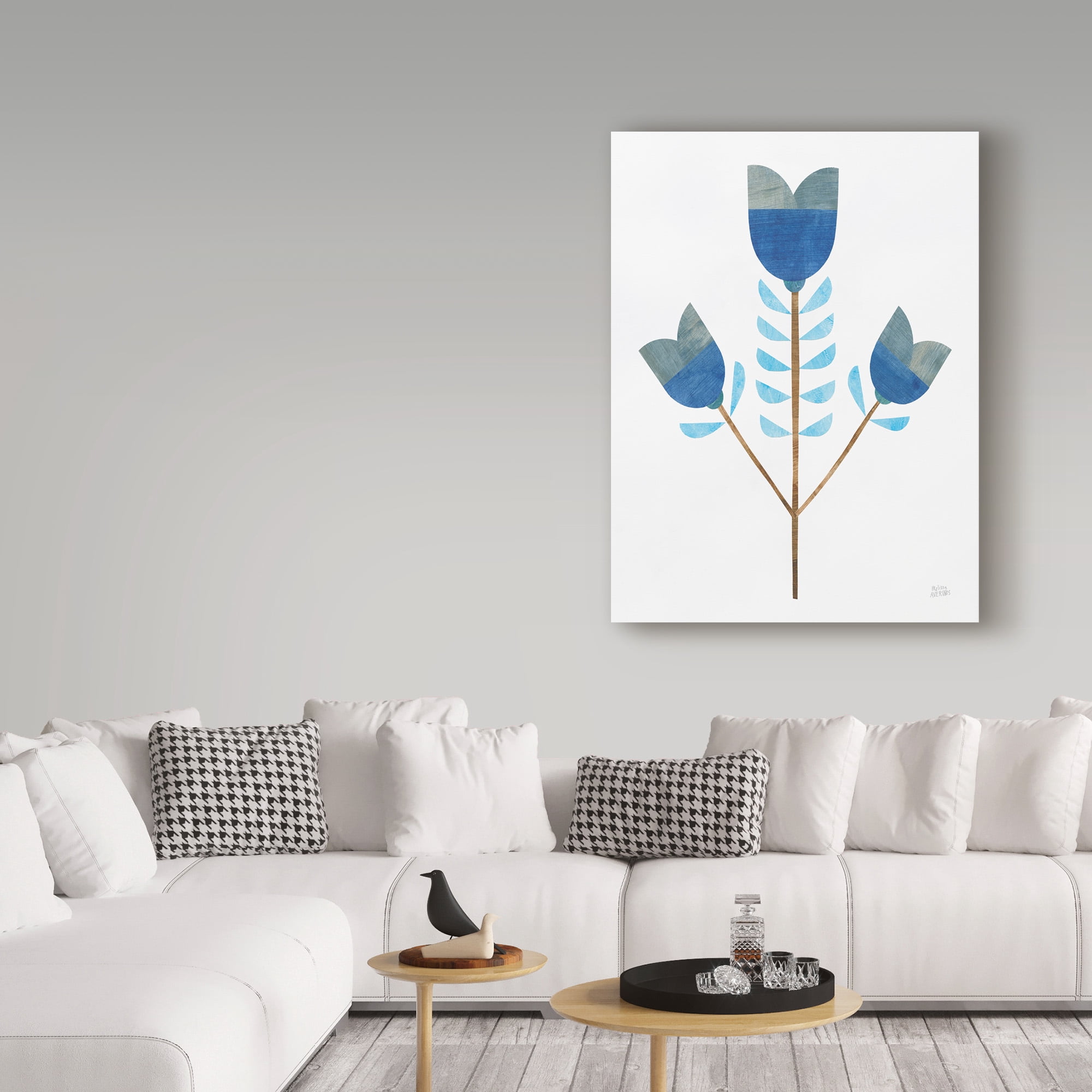 Trademark Fine Art 'Retro Blooms I' Canvas Art by Melissa Averinos