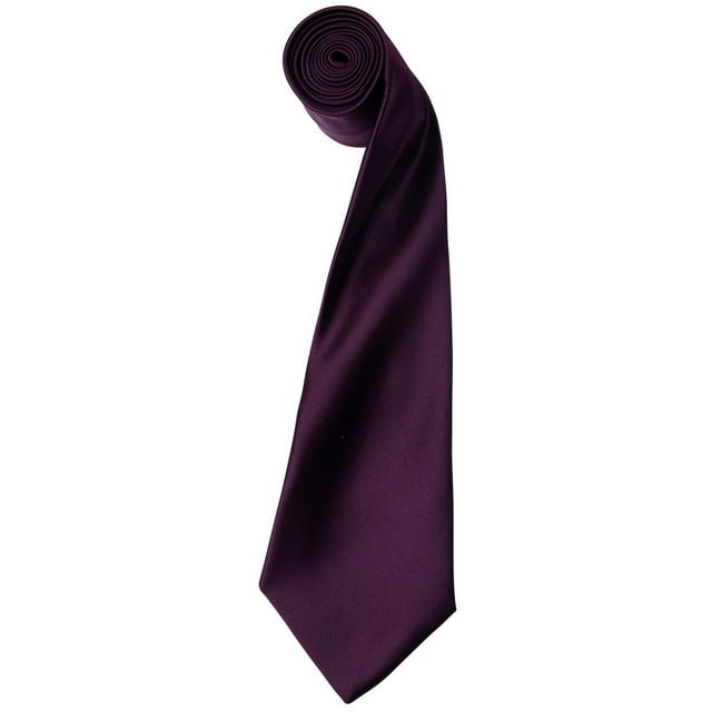 Premier Cravate Satin Simple pour Homme (Lame Étroite)