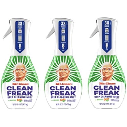 Mr. Clean Clean Freak Deep Cleaning Mist Multi-Surface Spray With Gain Original Scent Starter Kit 16 Ounce (Pack Of 3)