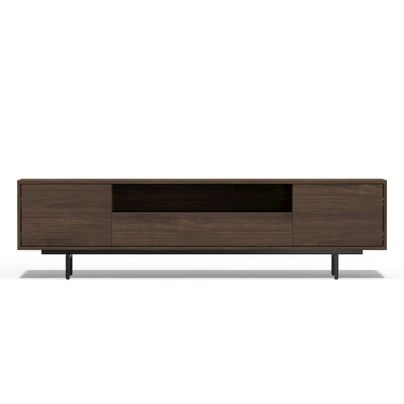 Comfort Pointe Avichi Walnut Laminate 3 Door TV Console