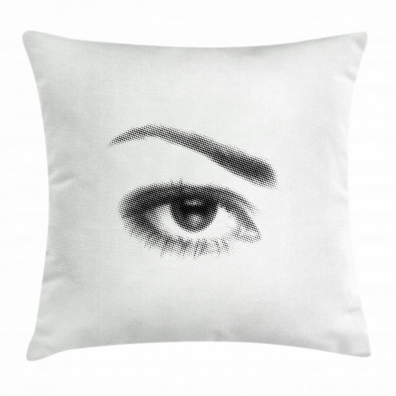 Ambesonne 20" x 20" Black Polyester Decorative Pillow Case