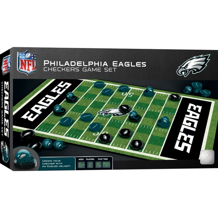 MasterPieces NFL Philadelphia Eagles Checkers Game for Kids