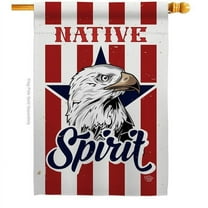Native Spirit Country Living 28 x 40 in. Double-Sided Decorative Vertical House Flags for Decoration Banner Garden Yard Gift