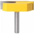 thumbnail image 1 of Router Bit, Trimming Bit, 8mm Router Bit, Bottom Cleaning Surface Planing Bit, T-Track T-Slot Router Bits, 8x57mm Bottom, Yellow Blade, from DE, 1 of 5