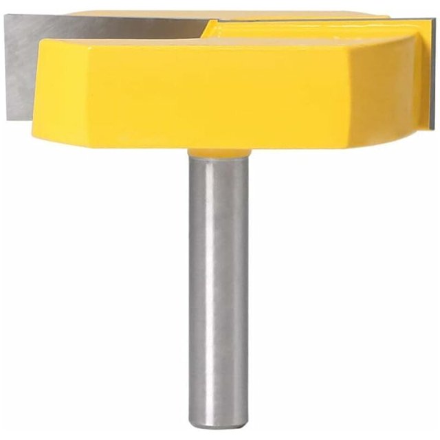 Router Bit, Trimming Bit, 8mm Router Bit, Bottom Cleaning Surface Planing Bit, T-Track T-Slot Router Bits, 8x57mm Bottom, Yellow Blade, from DE