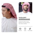 thumbnail image 4 of Shemagh Scarf Men Classic Turban Muslim Headband Headpiece Arabic Scarf with Rope, 4 of 5