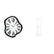 thumbnail image 1 of Reloj de pared,Reloj de pared interior nórdico con números romanos,Relojes distorsionados Reloj electrónico de lujo moderno,Mesa auxiliar redonda,Mesa auxiliar redonda de acrílico, 1 of 8