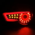thumbnail image 6 of Spec-D Tuning Jet Black Housing Red LED Bar Tail Lights Compatible with 2013-2016 Scion FR-S, 2013-2016 Subaru BRZ, Left + Right Pair Assembly, 6 of 6