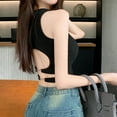 thumbnail image 4 of Pure Desire Style Backless Bra Pad Outer Wear Short Top Beautiful back, 4 of 10