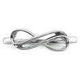 thumbnail image 5 of Sterling Silver Rhodium-plated Overlap Infinity Ring, 5 of 6