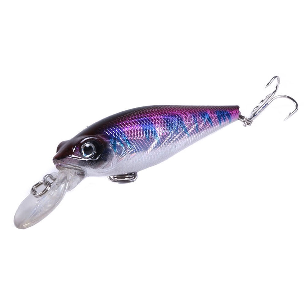 HENGJIA Minnow Bass Fishing Lures - Jerkbait Lure Set Hard Baits Crankbait for Catfish Trout Walleye Fishing Plug 8Pcs/kit