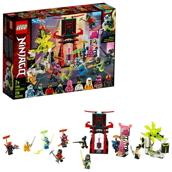 LEGO NINJAGO Gamer’s Market 71708 Ninja Building Kit (218 Pieces)