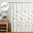 thumbnail image 2 of Ofertas Únicas 1 Pc Cortina de Ducha de Pescado Cortina de Ducha Impermeable 70.87"x78.74" Verde Azul, 2 of 5