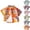 Orange, variant on DJDLJWCJ Short Sleeve Button Up Shirt for Boys Lightweight Plaid Printed polo Shirts Stretch Soft Summer Shirt Orange Size 7