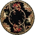 thumbnail image 2 of Rugs.com Pastoral Collection Rug – 10 Ft Round Black Medium Rug Perfect For Kitchens, Dining Rooms, 2 of 7