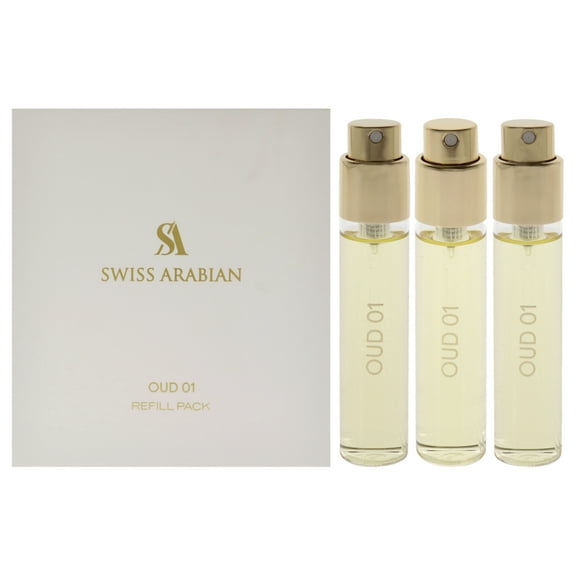 Swiss Arabian Oud 01, Arabian Perfume for Women, 3 Pc Refill Gift Set
