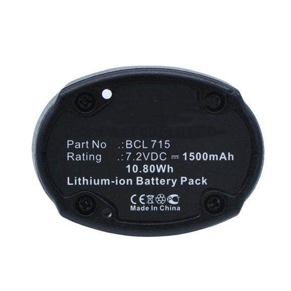 Batteries N Accessories BNA-WB-L6328 Power Tools Battery - Li-Ion, 7.2V, 1500 mAh, Ultra High Capacity Battery - Replacement for Hitachi BCL715 Battery