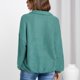 thumbnail image 4 of Tops De Otoño Invierno Para Mujer, Suéteres Sueltos Para Mujer, Cierre De Cremallera, Patrón De Empalme, Solapa Para Fiesta, Club ANGGREK Lago Azul XL, 4 of 6