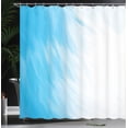 thumbnail image 4 of Ambesonne Modern Shower Curtain, Waves Cloudy Sky, 69"Wx84"L, Blue White, 4 of 5