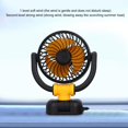 thumbnail image 4 of Car Fan, Quiet Car Mini Fan Brushless Motor 360 Rotation DC12V 2 Speeds  for Automotive, 4 of 8