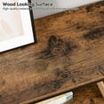 thumbnail image 6 of Industrial Console Table, 3-Tier Narrow Side Table with Open Shelves, Rustic Brown for Entryway, Hallway, Living Room, 6 of 7