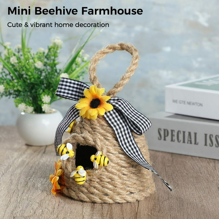 Bee Hive Decor, Rope Beehive, Bee Gift, Bee Decor, Bee Hive, Bee