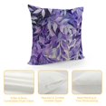 Cmefzd Lavender Square Cushion with Zipper Farmhouse Country Botanical