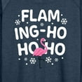 thumbnail image 3 of Instant Message - Flaming Ho Ho Ho Christmas - Women's Lightweight French Terry Long Sleeve Shirt, 3 of 6