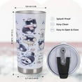 thumbnail image 5 of Gifts for Halloween, Happy Halloween Tumbler with Lid, 20 oz Pumpkin Printed Insulated Stainless Steel Travel Mug Cute Cup Gifts For Kids, Men, Women, Friends, Coworkers, 5 of 6