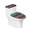 Snowflake Striped Pattern, variant on HELLHERO Christmas Avocado Pattern Toilet Lid Cover 2 Pieces Polyester Washable for Women