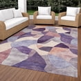 thumbnail image 3 of Addison Rugs Chantille Indoor/Outdoor Transitional Abstract Plum Machine Washable Rectangle Rug, 3' x 5', 3 of 8