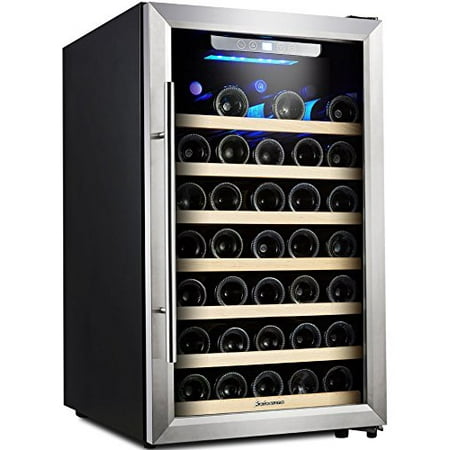 Kalamera Wine Cooler 50 Bottle Single Zone Refrigerator with Digital Temperature