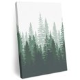 thumbnail image 2 of Ships Next Day Canvas Wall Art 16"x20",Green Ombre Wood Framed Canvas Print Painting,Primeval Forest Modern Abstract Art Aesthetics Ready to Hang Picture Wall Decor for Bedroom Living Room Dining, 2 of 9