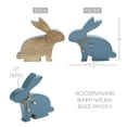 thumbnail image 4 of VHC Brands Bunny Hop Wooden Enamel Bunny w/Natural Beads 8.5x9.5, Spring Decorations, Home and Table Decor, Spring and Easter Figurines, 4 of 4