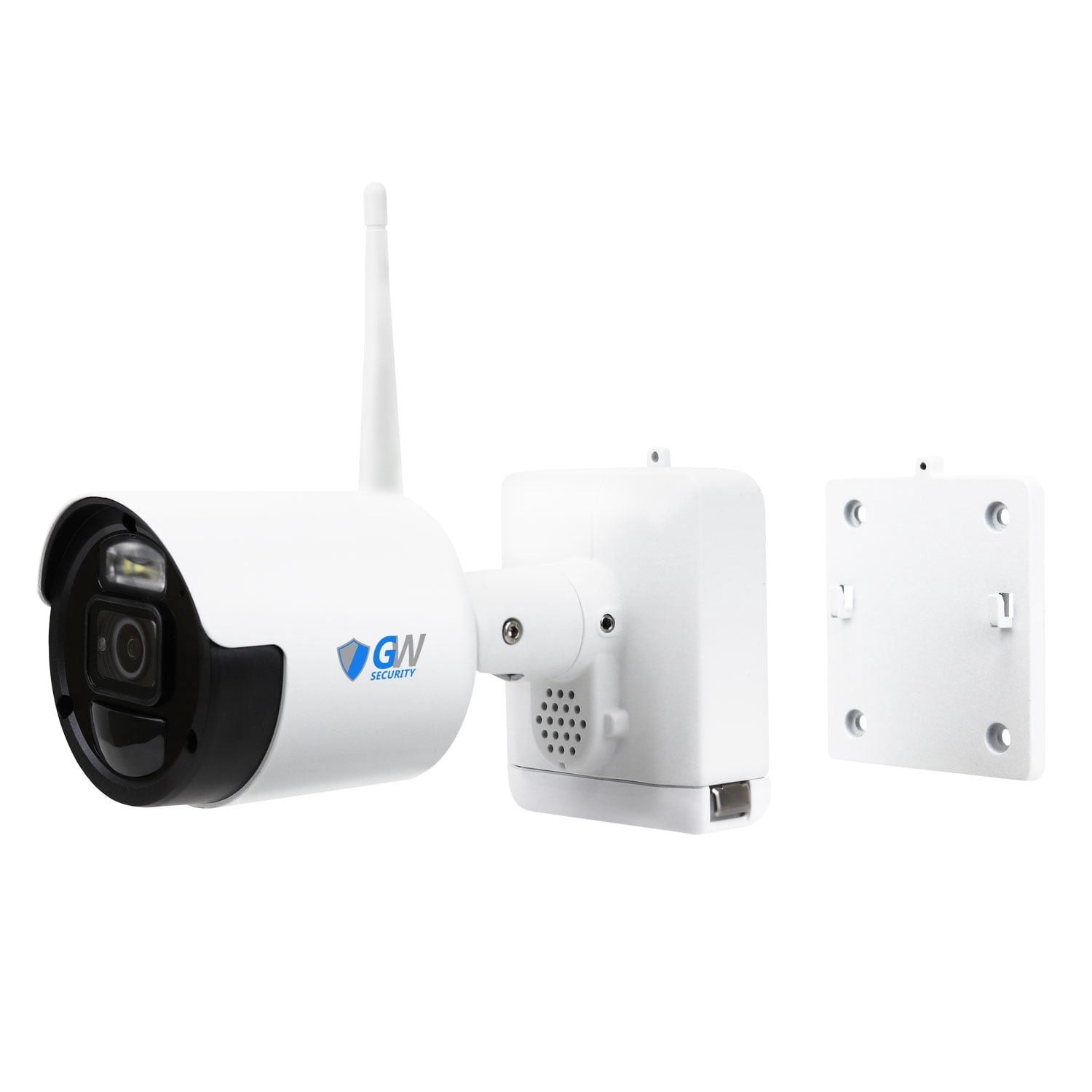 GW 8 Channel Wireless HD 1440P Home Security Camera System, 8ch WIFI NVR with 4 x 4MP Two-Way Audio Security Cameras, 180-Day Battery Life, Spotlight Color Night Vision, Outdoor Indoor, No Monthly Fee