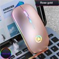 thumbnail image 2 of Rechargeable Mouse Wireless Silent LED Backlit Mice USB Optical Ergonomic Gaming Mouse PC Computer Mouse, 2 of 9