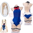 thumbnail image 4 of Juego Azur Lane Marie Rose Cosplay Disfraz de Anime Traje de baño para mujer Carnaval Juego de rol Peluca Bikini azul Traje de baño de playa de verano, 4 of 5