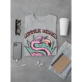 thumbnail image 3 of Summer Wishes Flamingo T-Shirt Men -Smartprints Designs, Male 5X-Large, 3 of 4