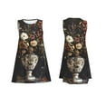 thumbnail image 7 of Daiia Vintage Floral Vase A Print Women's Dresses 2025 Trendy Short sleeve Dresses Casual Baggy Flowy Maxi Sun Dresses, 7 of 7