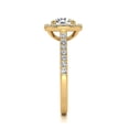 thumbnail image 4 of SuperJeweler 1 1/4 Carat Lab Grown Halo Diamond Engagement Ring In 14K Yellow Gold For Women, 4 of 6