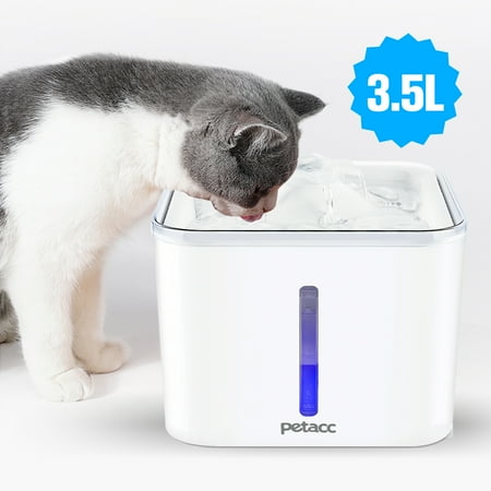 3.5L Cat Fountain Automatic Pet Water Fountain Pet Water Dispenser with 2 Replacement Filters, Dog/Cat Health Caring Fountain and Hygienic Dog Fountain