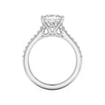 thumbnail image 3 of Eloya Jewel 1.38 Ct Moissanite Bridal Ring - Princess Cut Moissanite Jewelry in 14K White Gold Plated - Stunning Engagement Wedding Ring for Women's - Elegant Gift for Her - Promise Gifts, 3 of 3