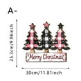 thumbnail image 3 of YIKA Christmas Decoration 2D Wooden Christmas Decoration Sign With Three Trees Winter Festival Hanging Ornament For Festive, 3 of 4