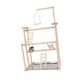 thumbnail image 2 of Soporte de juego para pájaros, parque infantil para pájaros, centro de actividades portátil, soporte de juego para pájaros, soporte de madera para lor, 2 of 8