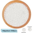thumbnail image 2 of 160g Glass Seed Beads Opaque Colours Small Round Craft Beads White 3mm Diameter 1mm Hole for Jewelry Making 160g per Set White DIY, 2 of 5