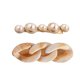 thumbnail image 1 of Sonducket Pinzas para el cabello para mujer, horquilla de perlas acrílicas, horquilla de belleza para peluquería, tocado para el cabello, regalos, fiesta Accesorio para el cabello perla beige, 1 of 6