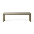 thumbnail image 5 of GZXS 63-Inch Long Dining Bench in Gray Taupe, Acacia Wood 3-Seater Entryway Bench, Modern Farmhouse Bench for Hallway, Backyard or Deck, Easy Assembly, 5 of 9