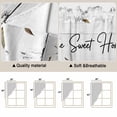 thumbnail image 5 of Rabbits Pine Cone Swag Valances for Windows, Kitchen Curtains 36 Inch Length 2 Panels Set, Sweet Home Texture Farmhouse Grey Wooden Short Curtains for Small Windows Rod Pocket Cafe Curtains 28"x36", 5 of 8