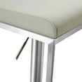 thumbnail image 6 of TOV Furniture Amalfi Light Grey Steel Adjustable Barstool, 6 of 9