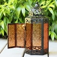 thumbnail image 5 of Vela Lanterns Iron Solar Outdoor Hanging Lantern, 3 Pieces, 5 of 8